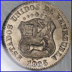 1925 NGC MS 64 Venezuela 5 Centimos Horse Mint State Coin (21081901D)