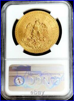 1929 Mo Gold Mexico 50 Pesos Winged Victory Coin Ngc Mint State 63