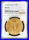1929 Mo Gold Mexico 50 Pesos Winged Victory Coin Ngc Mint State 64