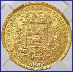 1930 Gold Venezuela 10 Bolivares Simon Bolivar Coin Ngc Mint State 65