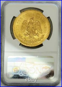 1931 Gold Mexico 50 Pesos Ngc Mint State 64+
