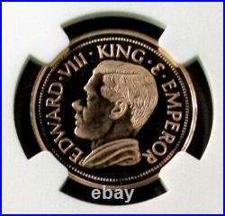 1936 / 1984 Straits 200 Minted 1 Sovereign Edward VIII Ngc Proof 69 Cameo