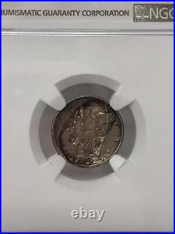 1943 Mercury Dime Mint Error Struck Thru Struck Fragment Au55 Ngc