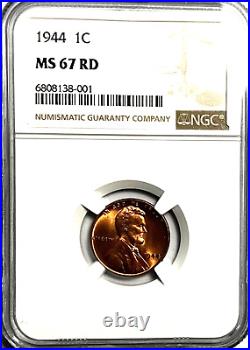 1944 Lincoln Cent NGC MS67 Red Nice and priced fair