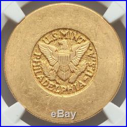 1945-46 Saudi Arabia Gold 4 Pounds NGC MS61 by US Philadelphia Mint ARAMCO