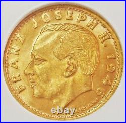 1946 B Gold Liechtenstein 20 Franken Coin Ngc Mint State 65