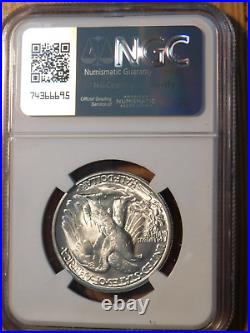 1946-D Walking Liberty Half Dollar NGC MS 64