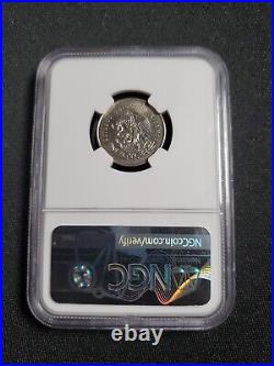 1951 Mexico 25 Centavos Silver Coin NGC MS 65