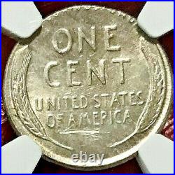 1953 Wheat Cent Struck On Silver Dime Planchet Ngc Au Off-metal Mint Error