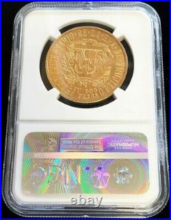 1955 Gold Dominican Republic 30 Peso Trujillo Anniversary Coin Ngc Mint State 61