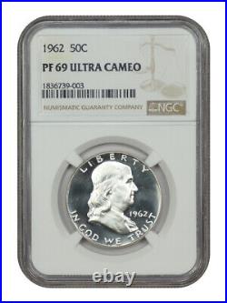 1962 50C NGC PR69DCAM Franklin Half Dollar