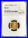 1966 Gold South Africa 1 Rand Jan Van Riebeeck Coin Ngc Mint State 67