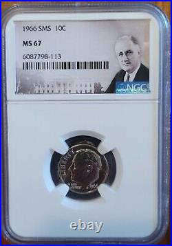 1966 Special Mint Set SMS ALL 5 Coins NGC MS67 -Veteran Owned Business