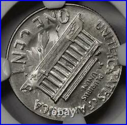1967 NGC MS64 Cent Struck On Struck Dime Mint Error Double Denomination 2 Dates