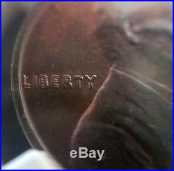 1972 Lincoln Cent, Mint Error, Doubled Die Obverse, certified MS 63 BN by NGC