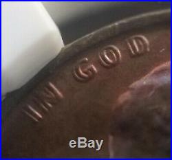 1972 Lincoln Cent, Mint Error, Doubled Die Obverse, certified MS 63 BN by NGC