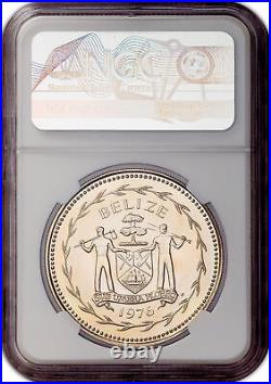 1976-fm (u) Toned Belize Copper-nickle $10 Ngc Ms68 Dpl, Mint 759