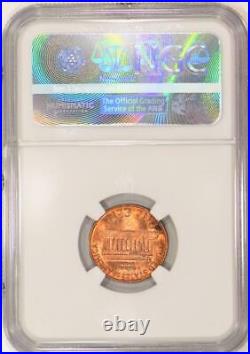 197X-D Lincoln Cent Obverse Counter Brockage Mint Error NGC MS-65 RD Neat Error