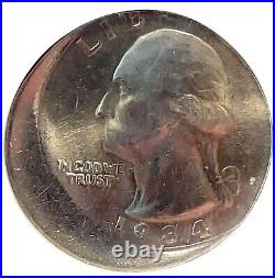 1984-P Struck 15% Of Center 25c NGC Mint Error MS64 Washington 25c Coin