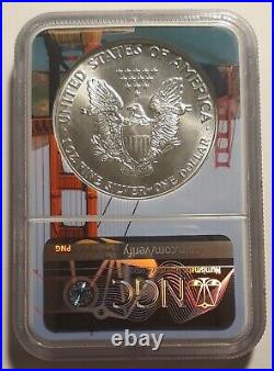 1986 (s) Silver Eagle Dollar Ngc Ms69 Struck At San Francisco Mint Rare First Yr