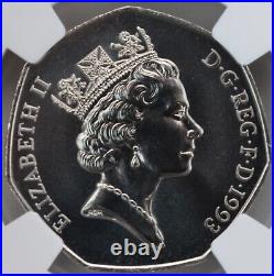 1993 50p MS69 NGC Britannia Great Britain UK Royal Mint Top Population