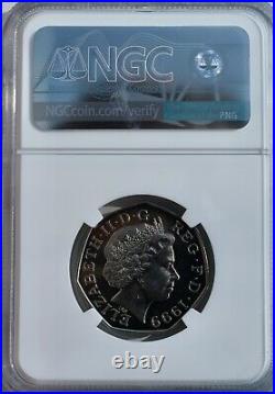 1999 50p MS68 NGC Britannia Great Britain UK Royal Mint Top Population