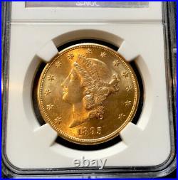 $20 Liberty Gold Double Eagle MS-61 NGC 1895 S-Mint