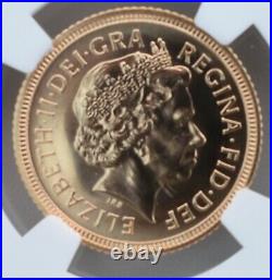 2000 Gold Half Sovereign NGC MS67 Britain Royal Mint