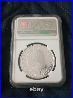 2000 Great Britain Millennium Gilt Silver Proof 5 Pound Coin NGC PF70 Ultra