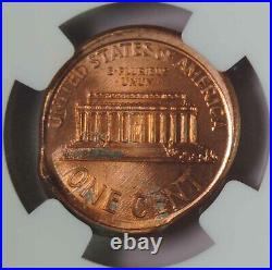 2000 Lincoln Cent Broad Struck with Obverse Brockage Mint Error NGC MS66 RD