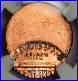2000 NGC MS66RD 55% Off Center Wide AM Lincoln Cent Mint Error Type 2 Proof Rev