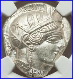 2000 YEAR OLD MINT STATE 440-04 BC Greece Athens AR tetradrachm NGC MS 3/5 3/5