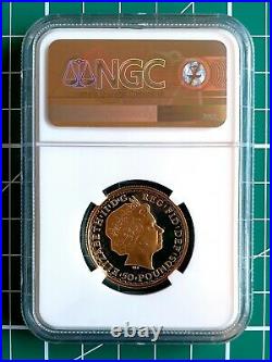 2003 Gold Proof Half Ounce Britannia Royal Mint UK NGC graded Ultra Cameo