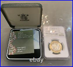 2003 NGC Graded PF69 Silver Proof £2 coin DNA Double Helix Royal Mint