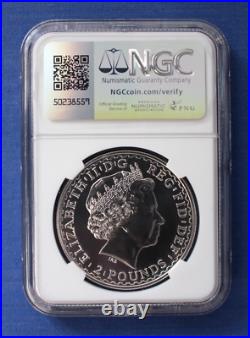 2003 Royal Mint 1oz Silver Britannia £2 coin NGC Graded MS69 DPL