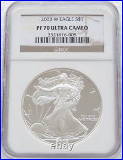 2003 United States Liberty Eagle $1 One Dollar Silver Proof 1oz Coin NGC PF70 UC