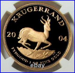 2004 Gold South Africa 1 Oz Krugerrand Ngc Proof 69 Ultra Cameo 3,492 Minted