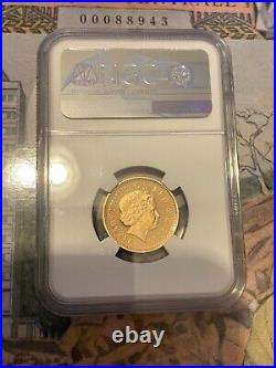 2004 Proof Gold One Pound Coin £1 Authenticated Graded NGC PF 69 4th Rail Bridge