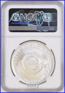 2005 $1 Silver Creek Indian Nation Tchow-ee-put-o-kaw Ngc Ms 69 Rare R6 Low Pop