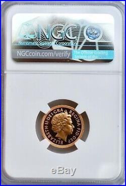 2005 Gold Half Sovereign Proof PF70 NGC Great Britain 1/2 Royal Mint Sov