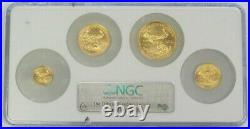 2006 Gold American Eagle 4 Coin Set 1.85 Oz Ngc Mint State 69