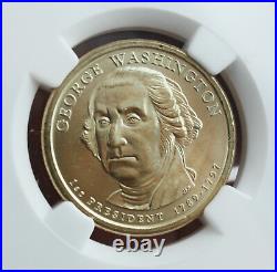 2007 $1 DOLLAR GEORGE WASHINGTON MISSING EDGE LETTERING Mint ERROR COIN MS66