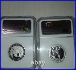 2007W $50 1/2 oz Platinum Eagle Reverse Proof PF70 Official US Mint Set 10th Ann