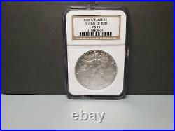 2008 American Silver Eagle Reverse of 2007 NGC MS70
