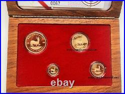 2008 South Africa 4 x Gold Coins Coin Krugerrand Prestige Set SA MINT COA BOX