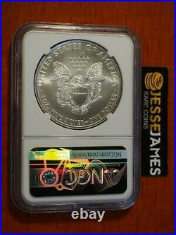 2010 $1 American Silver Eagle Ngc Mint Error Ms69 Minor Reverse Struck Thru