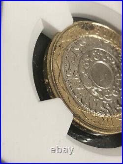2011 £2 Two Pounds Coin PARTIAL COLLAR MINT ERROR AU 55 NGC Royal Mint Error