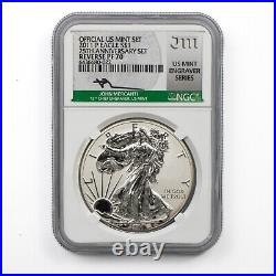 2011 P Reverse Proof Silver Eagle Ngc Pf70 Mercanti Mint Engraver Series 25th
