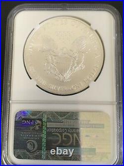 2012 Silver Eagle Minted At The San Francisco Mint Graded By The Ngc As A Ms