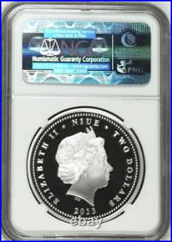 2013 Niue $2 Piranha Colorized NGC PF 70 UC Early Releases